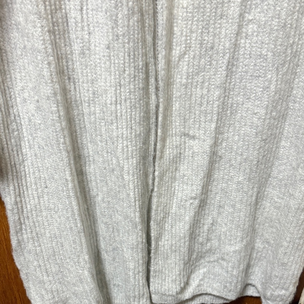 Ava & Viv Gray Ribbed Robe - Picture 5 of 8